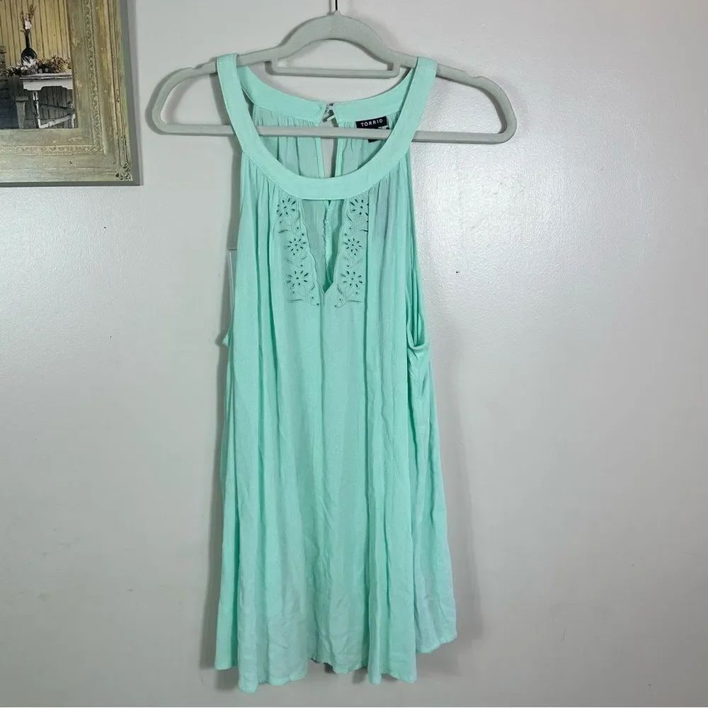 Torrid Green EmbellishedโTankโTop